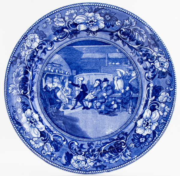 Plate Reading His Tour c1970s